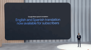 Google Meet live translation